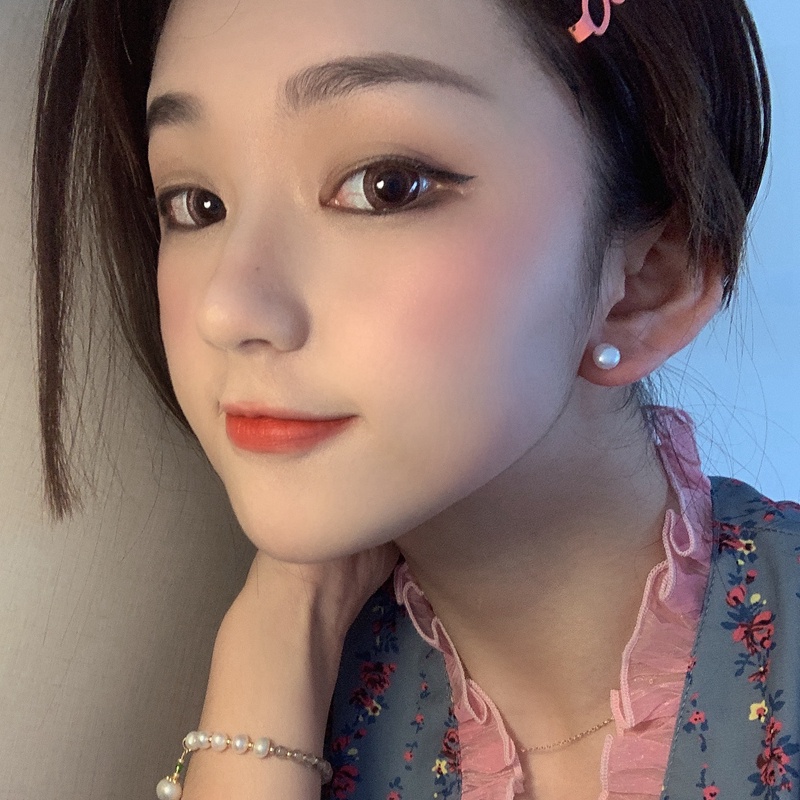 Khuyên Tai Ngọc Trai. Khuyên Tai Bạc Sterling Đính Ngọc Trai Dễ Phối Đồ Thời Trang 202