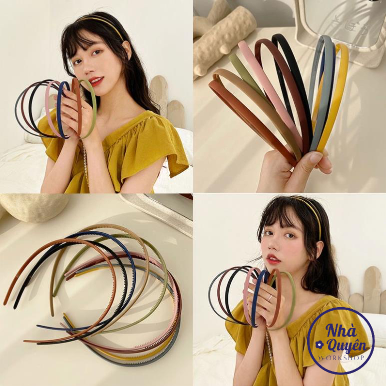 Cài tóc màu trơn phong cách Hàn Quốc đơn giản