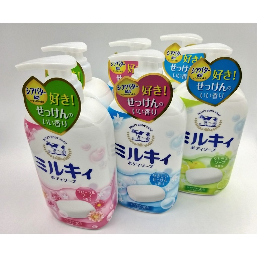  Sữa Tắm Milky Body Soap Cow 550ml - Nhật Bản