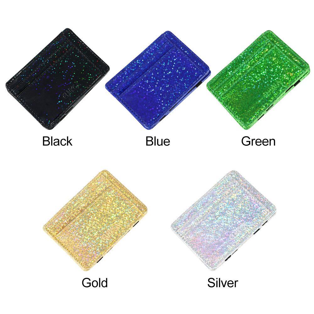 MIHAN1 Ví Đựng Tiền Xu Mini Bằng Da PU Đính Sequin Lấp Lánh