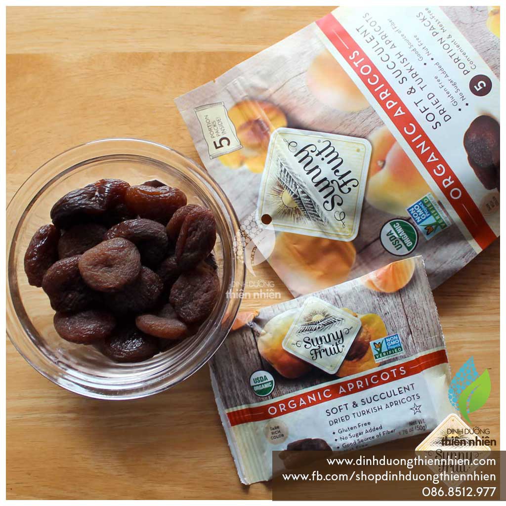 Mơ Khô Hữu Cơ Sunny Fruit Organic Dried Apricots 250g