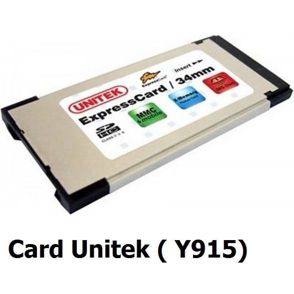 ĐỌC THẺ NHỚ EXPRESS CARD 34MM UNITEK Y915