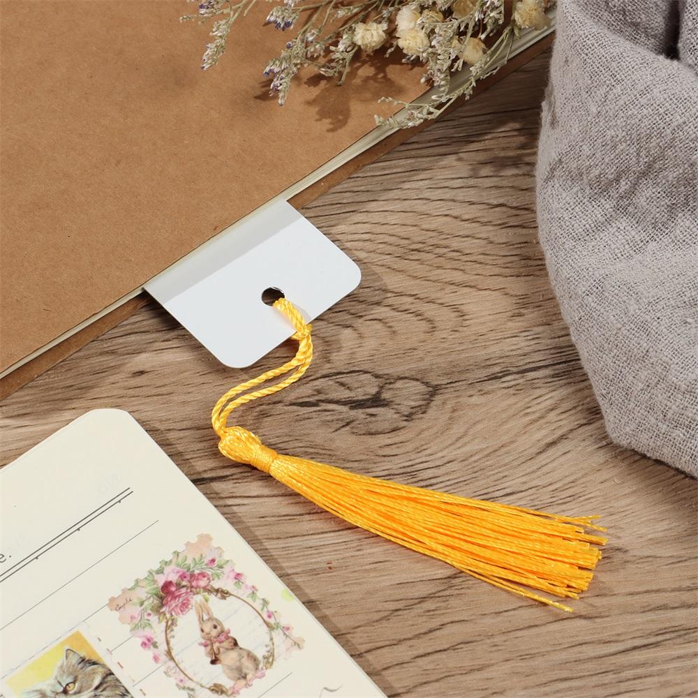 Thẻ Đánh Dấu Trang Sách Bằng Kim Loại Có Tua Rua DIY