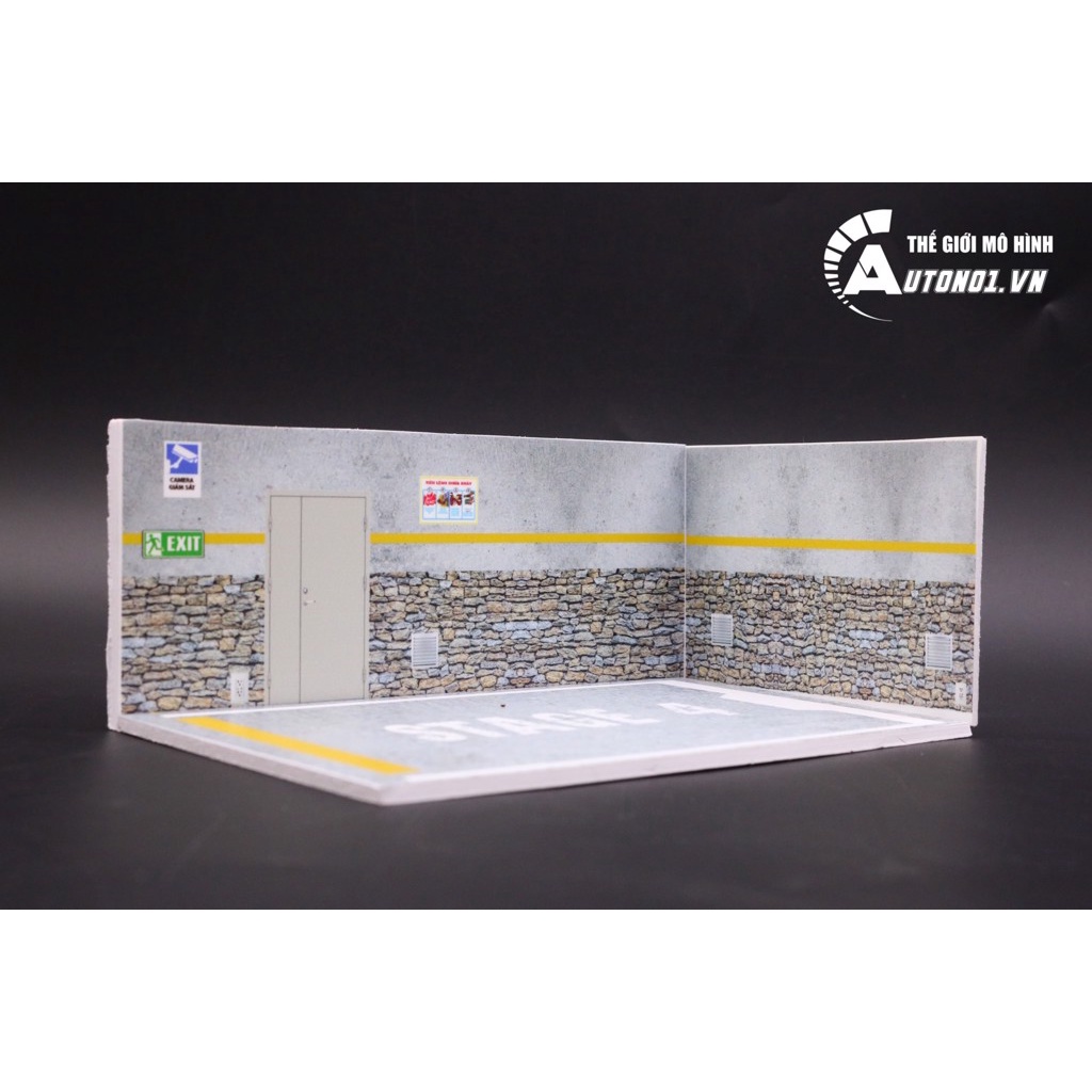 DIORAMA GARAGE - PARKING CHO Ô TÔ TỈ LỆ 1:32 DR003