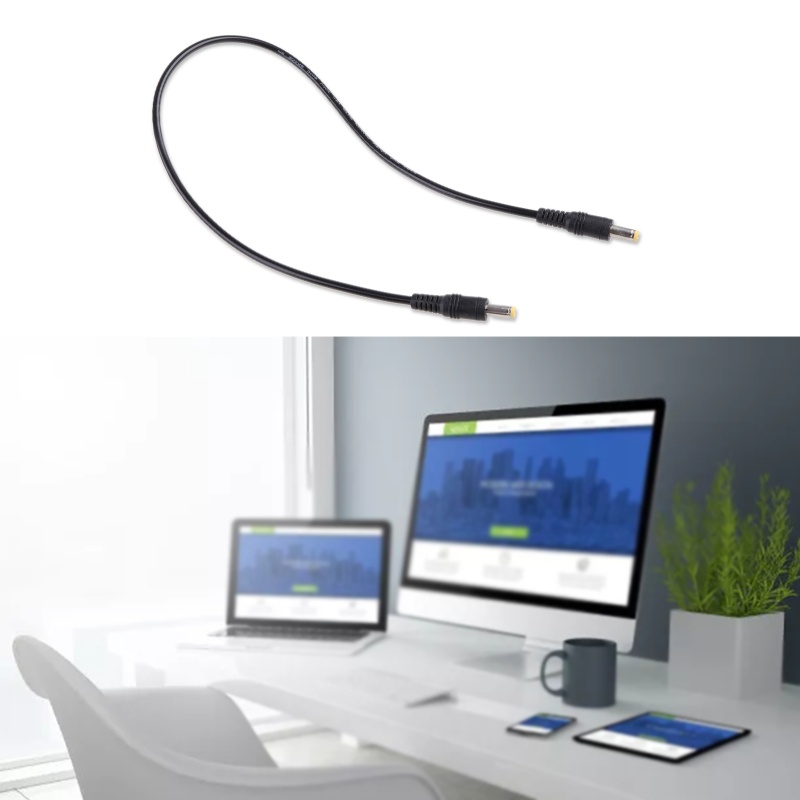 Dây Cáp Nguồn DC 5.5mm X 2.1mm Male Sang Male Cho CCTV Mon