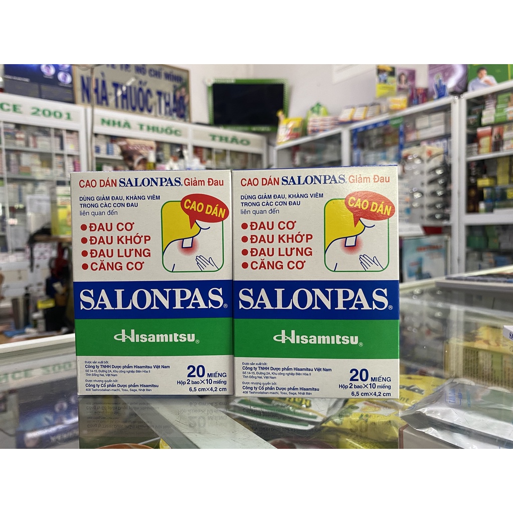 SALONPAS HỖ TRỢ GIẢM ĐAU KHỚP, ĐAU CƠ, ĐAU LƯNG