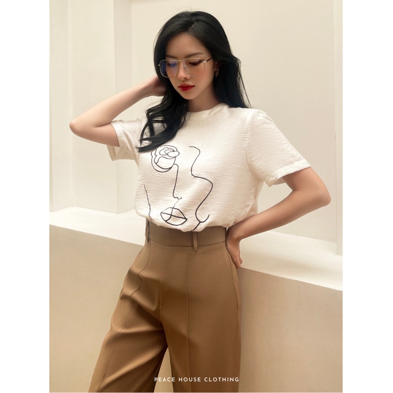Quần suông ly giữa , Peace House Clothing