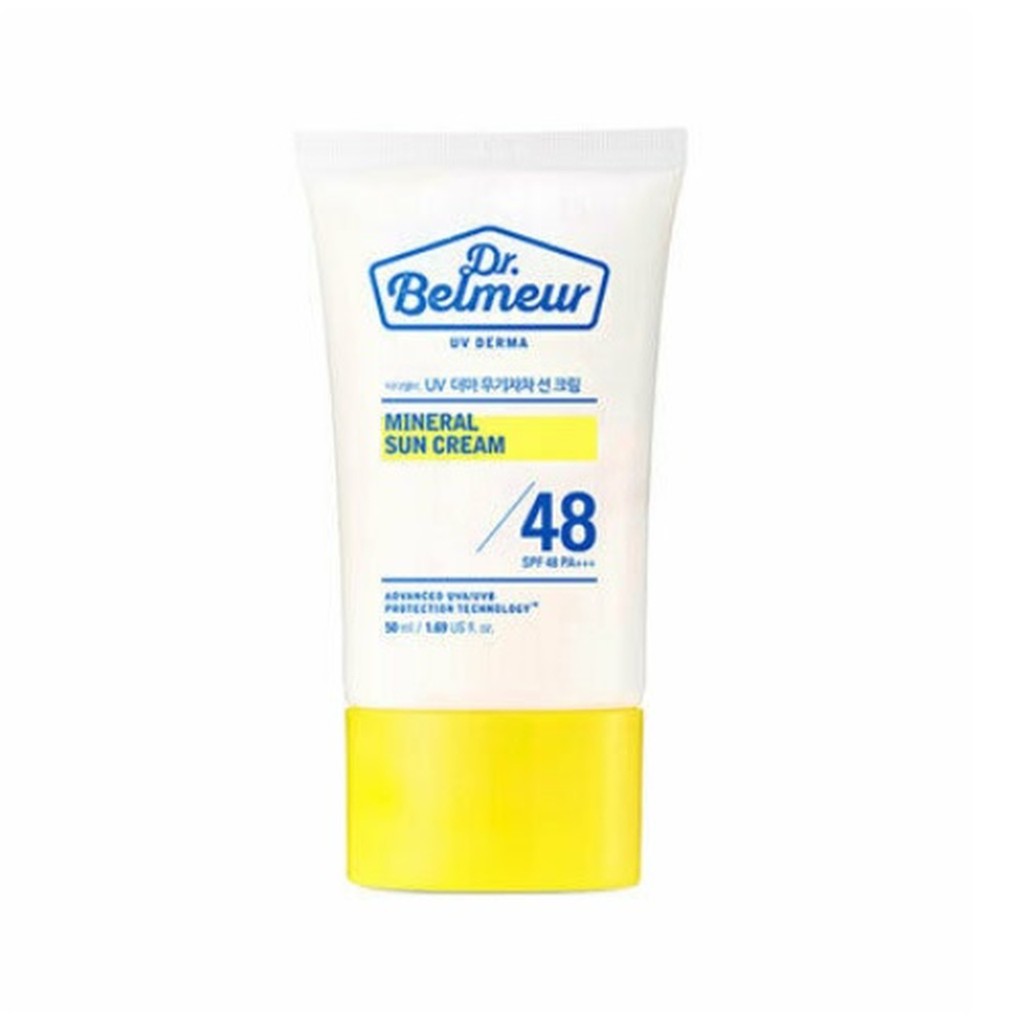 [Mã COSTFST3 -8% đơn 250K] Kem Chống Nắng TheFaceShop Dr.Belmer Mineral Sun Cream Spf 48 +++ 50ML(01/07/2022)