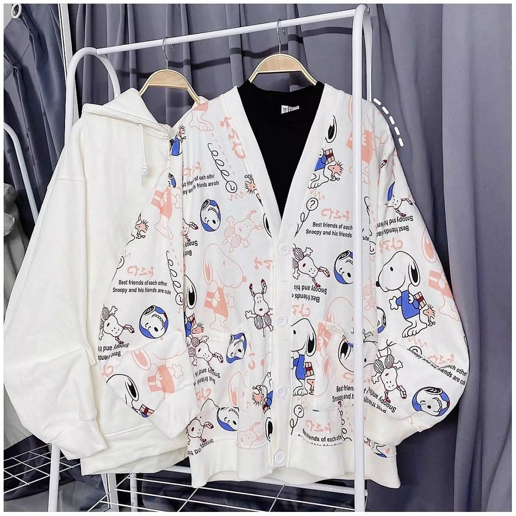 Áo Cardigan chất nỉ SNOOPY Áo cardigan form rộng Hàn Quốc_VIESTAR | WebRaoVat - webraovat.net.vn