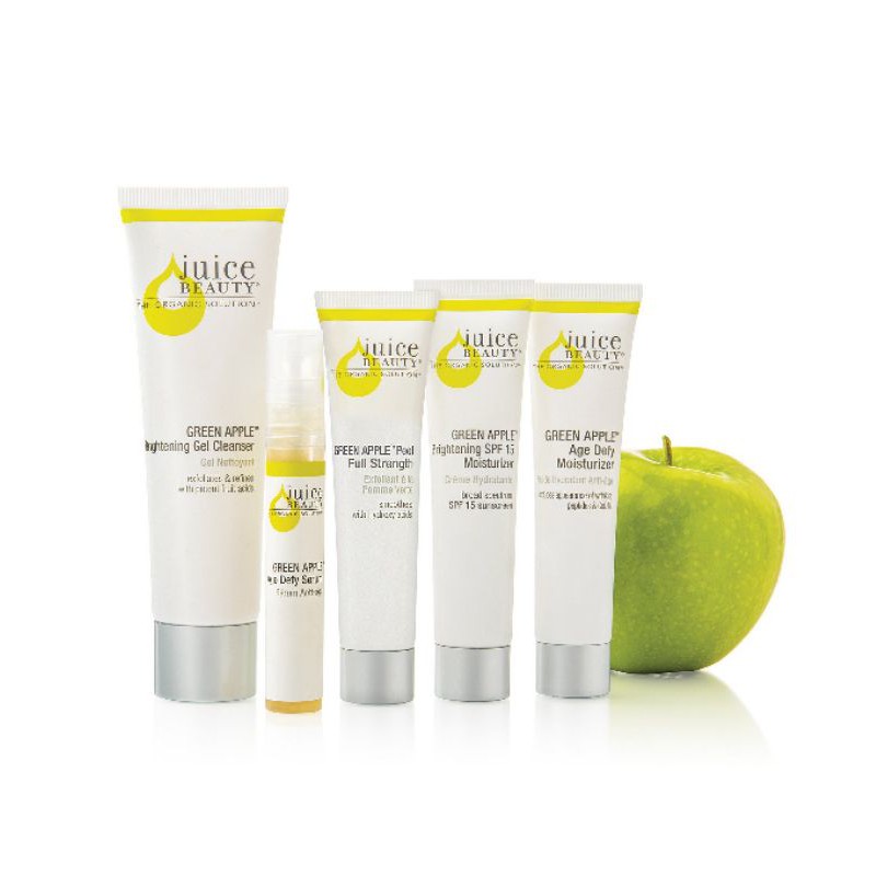 Juice Beauty ✨ Set dưỡng da chống lão hoá GREEN APPLE BRIGHTENING SOLUTIONS KIT