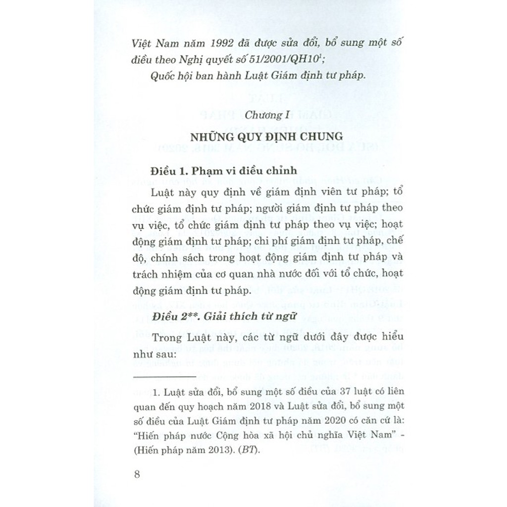 Sách - Luật Giám Định Tư Pháp (Hiện hành) (Sửa đổi, bổ sung năm 2018, 2020) | BigBuy360 - bigbuy360.vn