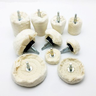 Real | TOO | Bánh Vải Đánh Bóng Màu Trắng Cán 6mm Đủ Mẫu