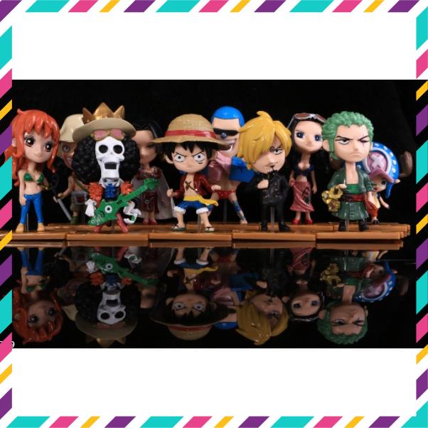 Mô Hình chibi One Piece các nhân vật ở Vương quốc Wano Luffy , Zoro , Usopp , Sanji