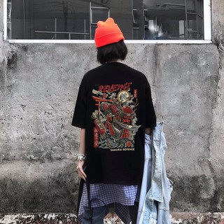 Áo Thun Tay Lỡ Unisex Samurai Báo Thù