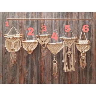 Macrame mini treo tường phong cách boho decor trang trí phòng