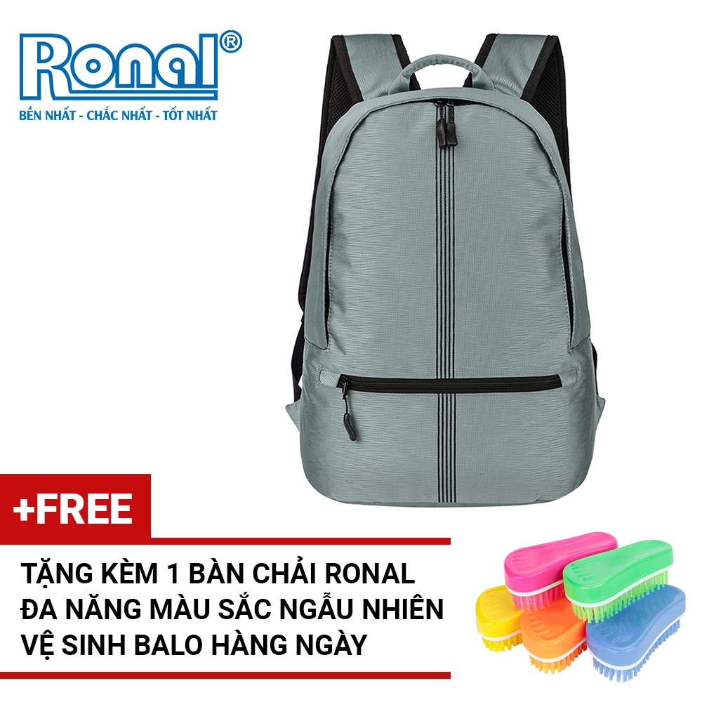 Ba lô Ronal BL85 tặng kèm 1 bàn chải nhựa Ronal đa năng vệ sinh balo hàng ngày