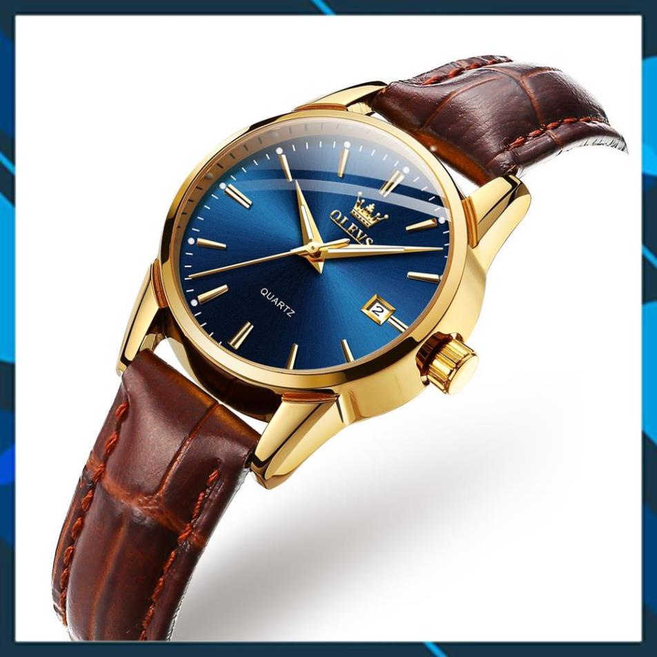 [HÀNG CHUẨN AUTH]Đồng hồ nữ thương hiệu olevs,chống nước,chống xước,dạ quang ban đêm,dây da cao cấp thời trang,BH 12th