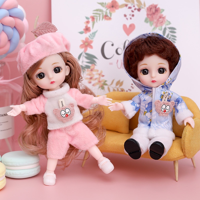 Búp Bê Barbie 16cm Xinh Xắn Dành Cho Bé Gái