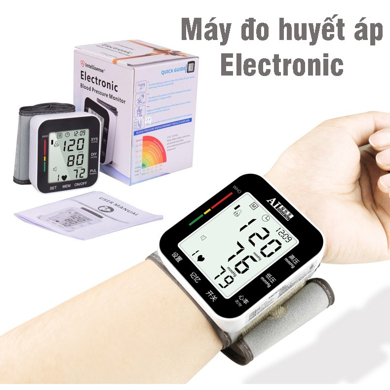 Máy Đo Huyết Áp Cổ Tay Electronic - Máy Theo Dõi Sức Khỏe VT122