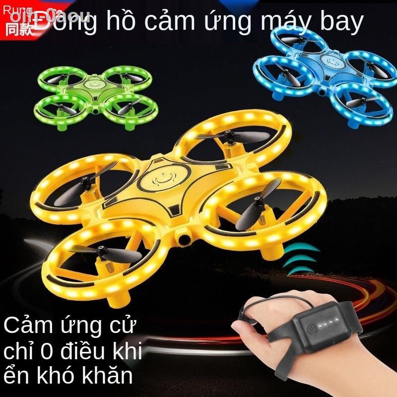 Đồng hồ máy bay cảm ứng cử chỉ Vibrato Drone thả nổi từ xa điều khiển đĩa Món quà ngày trẻ em đồ chơi nhỏ