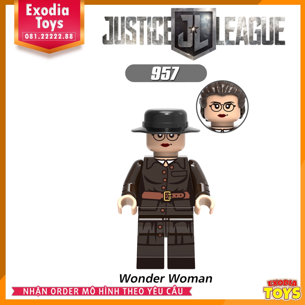 Xếp hình Minifigure DC Comics Siêu anh hùng Liên Minh Công Lý Justice League - Đồ Chơi Lắp Ghép Sáng Tạo - XINH X0219