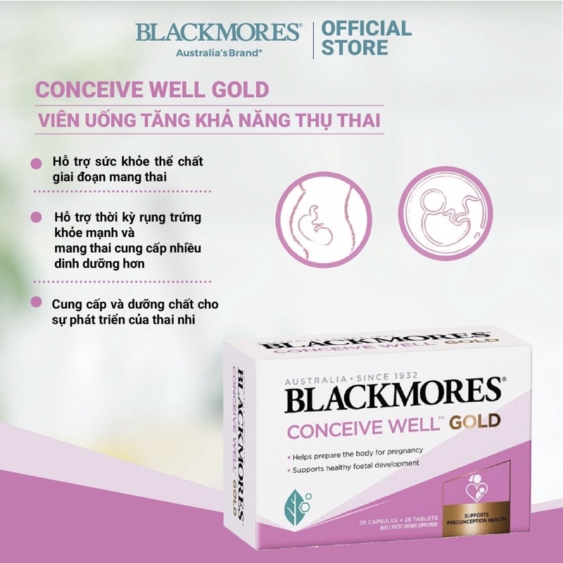 Combo chuẩn bị trước bầu, tăng khả năng thụ thai - Menevit, Hàu Oster plus, Bổ trứng, Dầu anh thảo Blackmores, Vitamin E