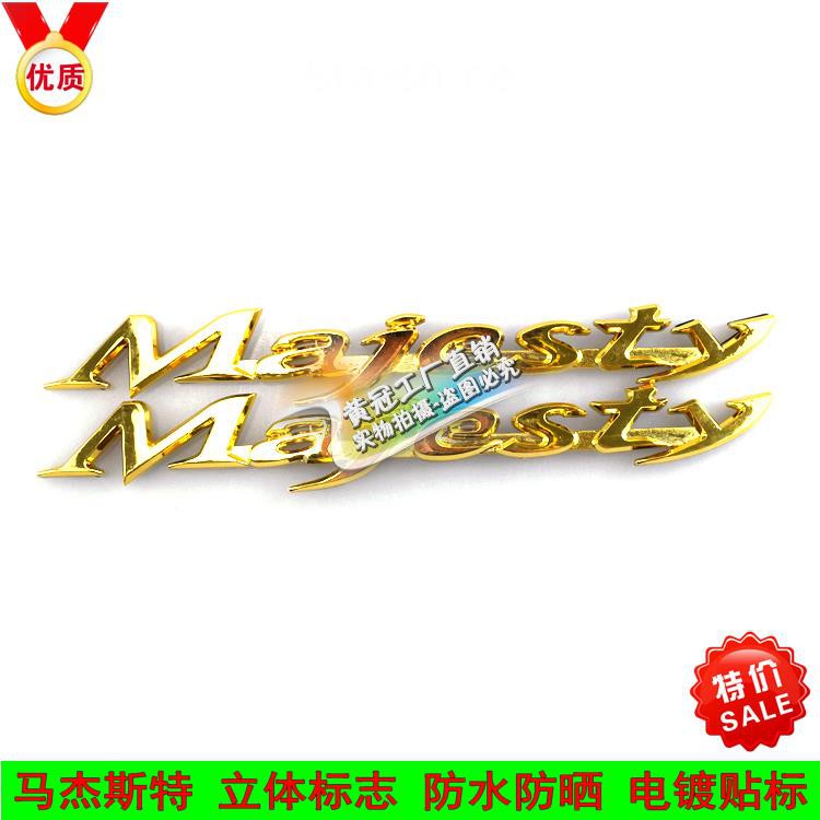 Ma Jester 250 YP400 YP5 Majesty T8 T9 T10 Applique Stereo Logo Letter Sticker