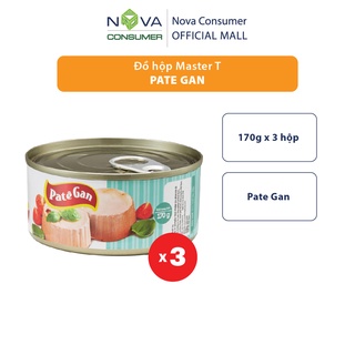 [Combo 3 hộp] Đồ hộp Master T Pate Gan  170g x 3 hộp