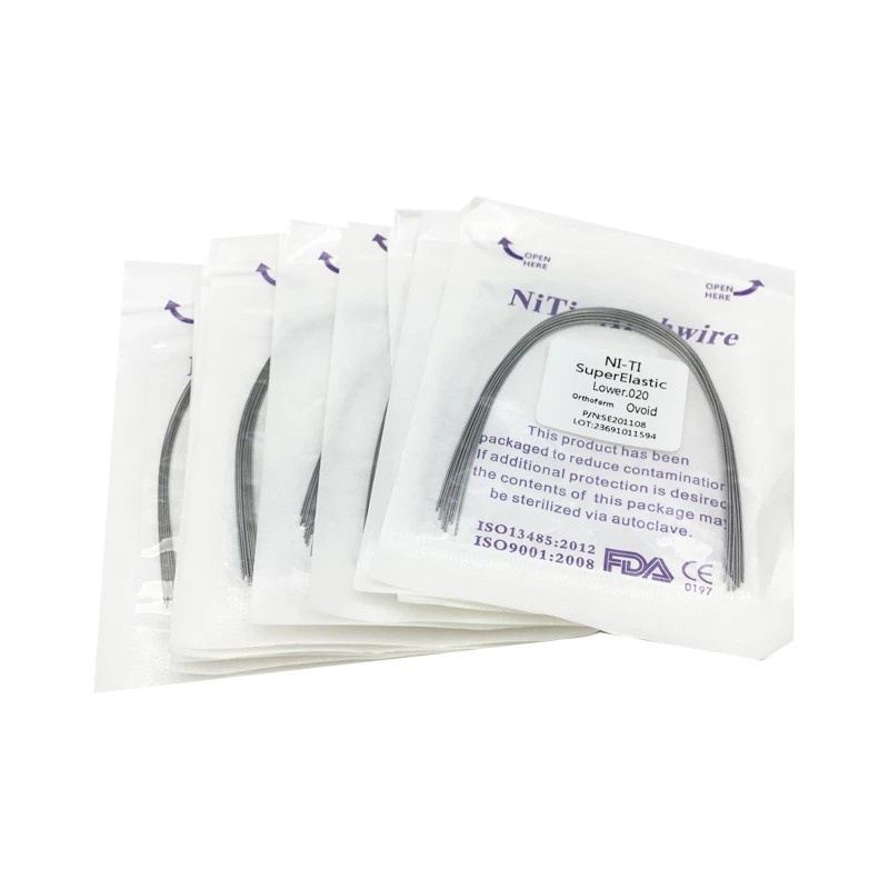 10 Dây niti hình bầu dục siêu co giãn dùng trong nha khoa