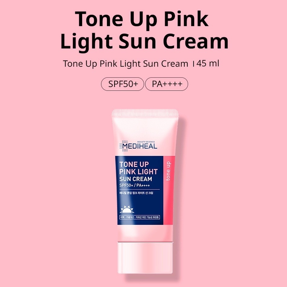 Kem Chống Nắng Mediheal Tone Up Pink Light Sun Cream Sáng Da 45ml