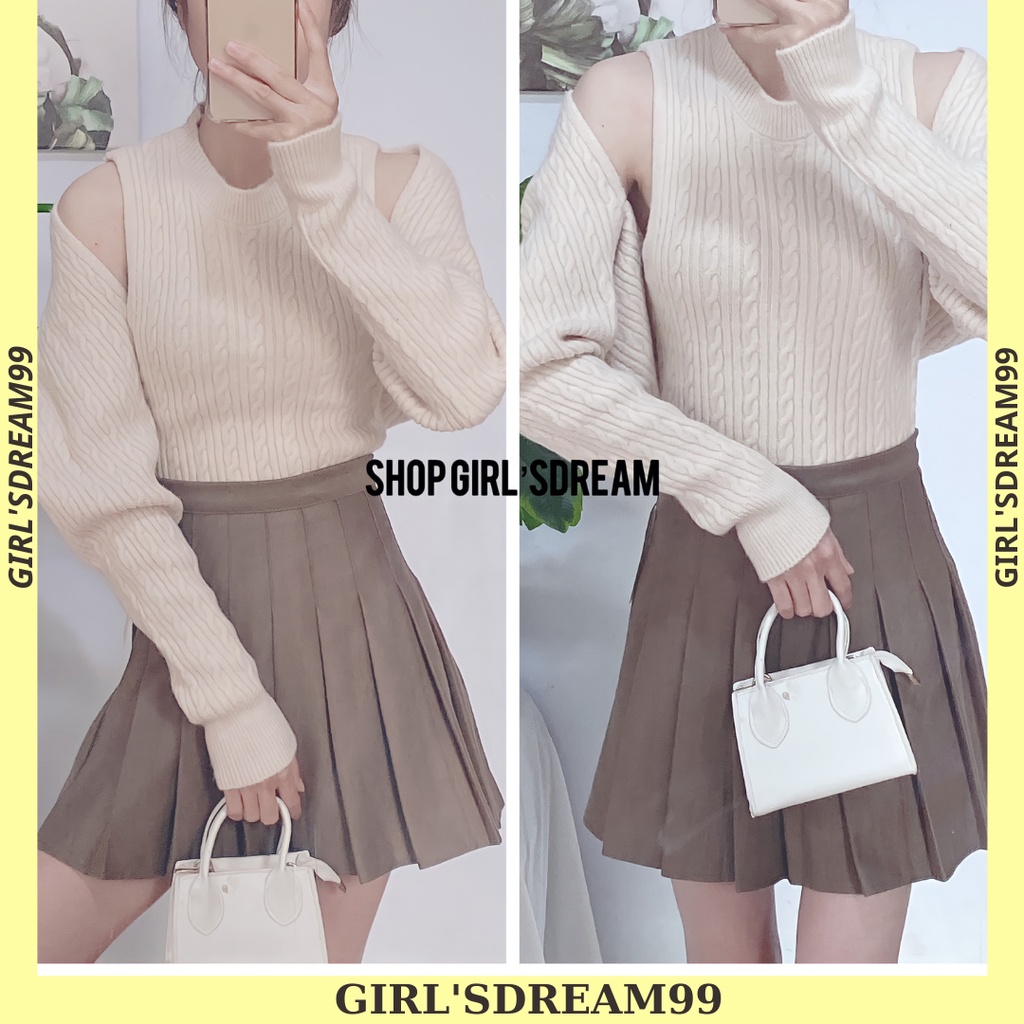 Áo Len Kiểu GIRL’S, Sét Len 2 Món-Len Thừng | Ảnh Thật+Video | BigBuy360 - bigbuy360.vn