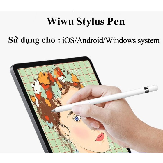 Bút cảm ứng chính hãng Wiwu PICASO Active Stylus -P339 Touch Pen , IOS/Androi/Window Cảm ứng siêu nhạy