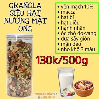 GRANOLA SIÊU HẠT SẤY MẬT ONG 500GR