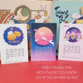 [ẢNH THẬT] Thiệp trung thu siêu to mẫu 2022 - Kích thước 13.5x9cm