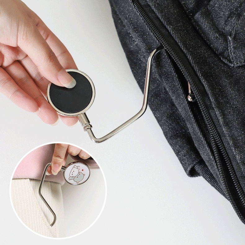 Giá Đỡ Móc Treo Túi Xách Gắn Dưới Bàn Tiện Dụng
