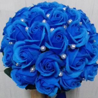 Hoa cưới hoa hồng sáp thơm