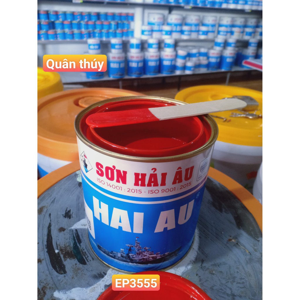 [Giá hủy diệt] Sơn kẽm Hải Âu Epoxy Màu cam (hồng đơn) EP3555 (1L) sơn mạ kẽm 2 thành phần