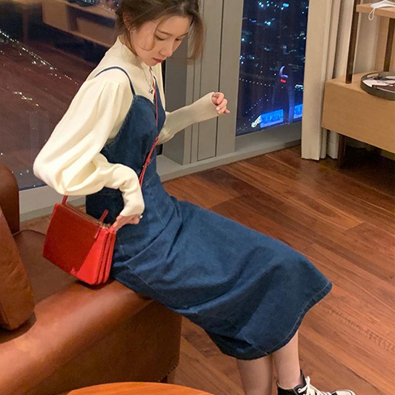 Đầm Hai Dây Dáng Ôm Phong Cách Retro Thời Trang Mùa Xuân 2021