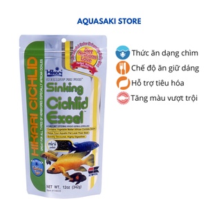 Cám cho cá ali Hikari Cichlid Excel hạt chìm 342g