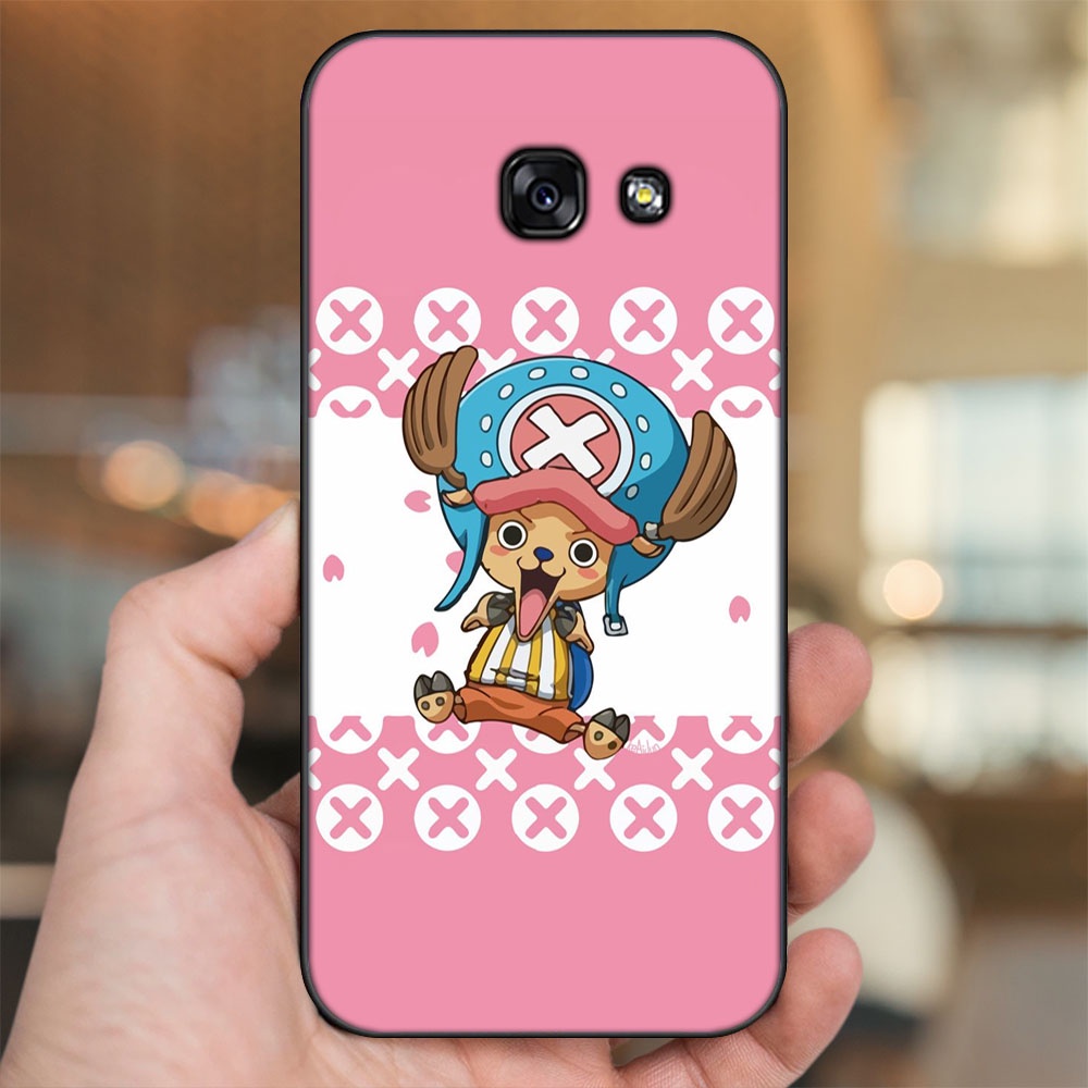 Ốp lưng Samsung A3 2017, A5 2017, A7 2017 viền đen in hình Chopper One Piece Đảo Hải Tặc