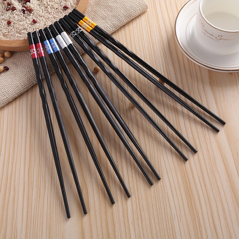 ⛔KIỂM ĐỊNH AN TOÀN⛔HỘP 10 ĐÔI ĐŨA TRỘN MÀU SOẮN KHẢM HỌA TIẾT XUẤT NHẬT 88196 SIÊU THỊ 88