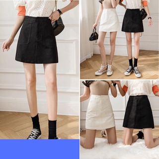 Chân váy nữ, chân váy nữ chất kaki 2 màu trắng đen đủ size S M L SKUCV-06A shopcuamem