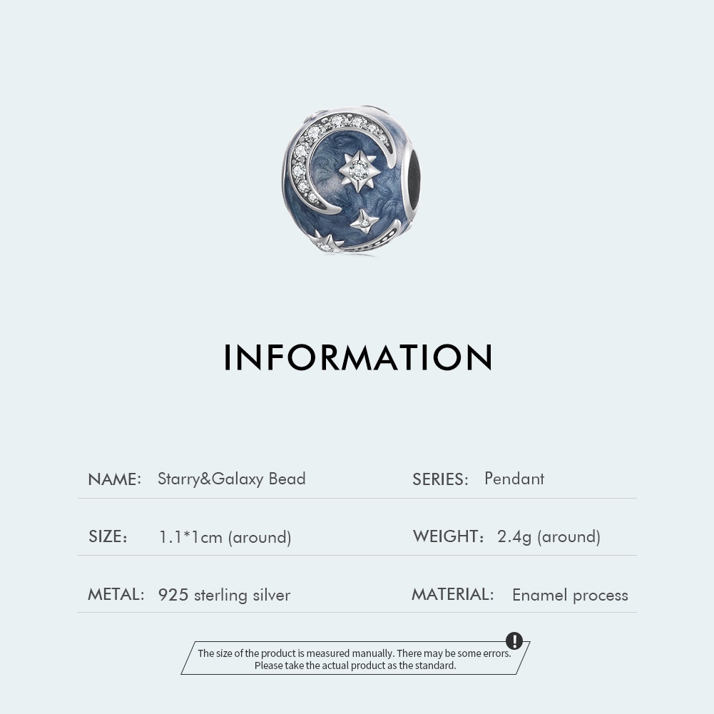 BAMOER Hạt BạC 925 HìNh MặT Trăng ThờI Trang