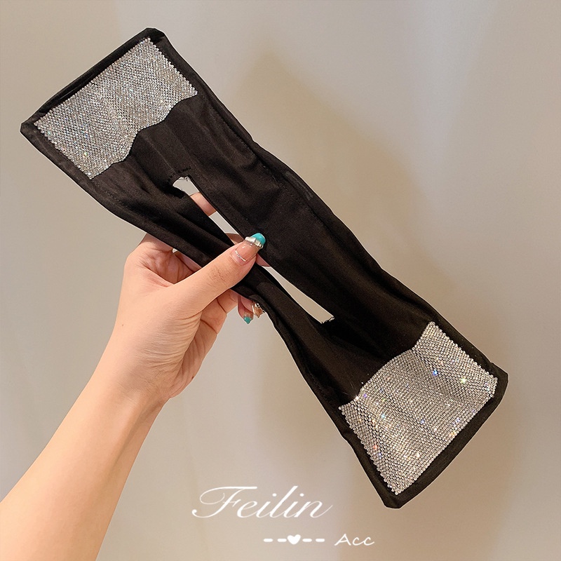 Kẹp Tóc Hình Nơ Đính Đá Thời Trang Cho Nữ