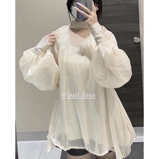 Áo babydoll tay phồng hàng loại 1 cao cấp