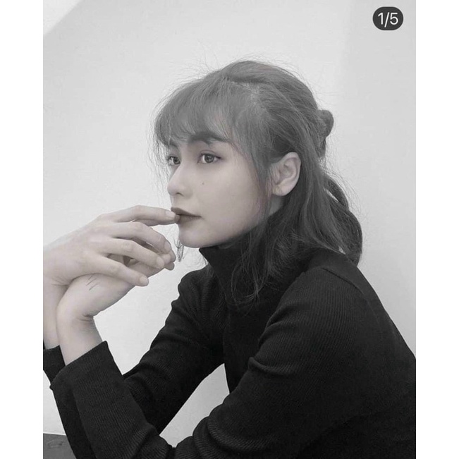 Áo croptop cổ lọ bassic | BigBuy360 - bigbuy360.vn