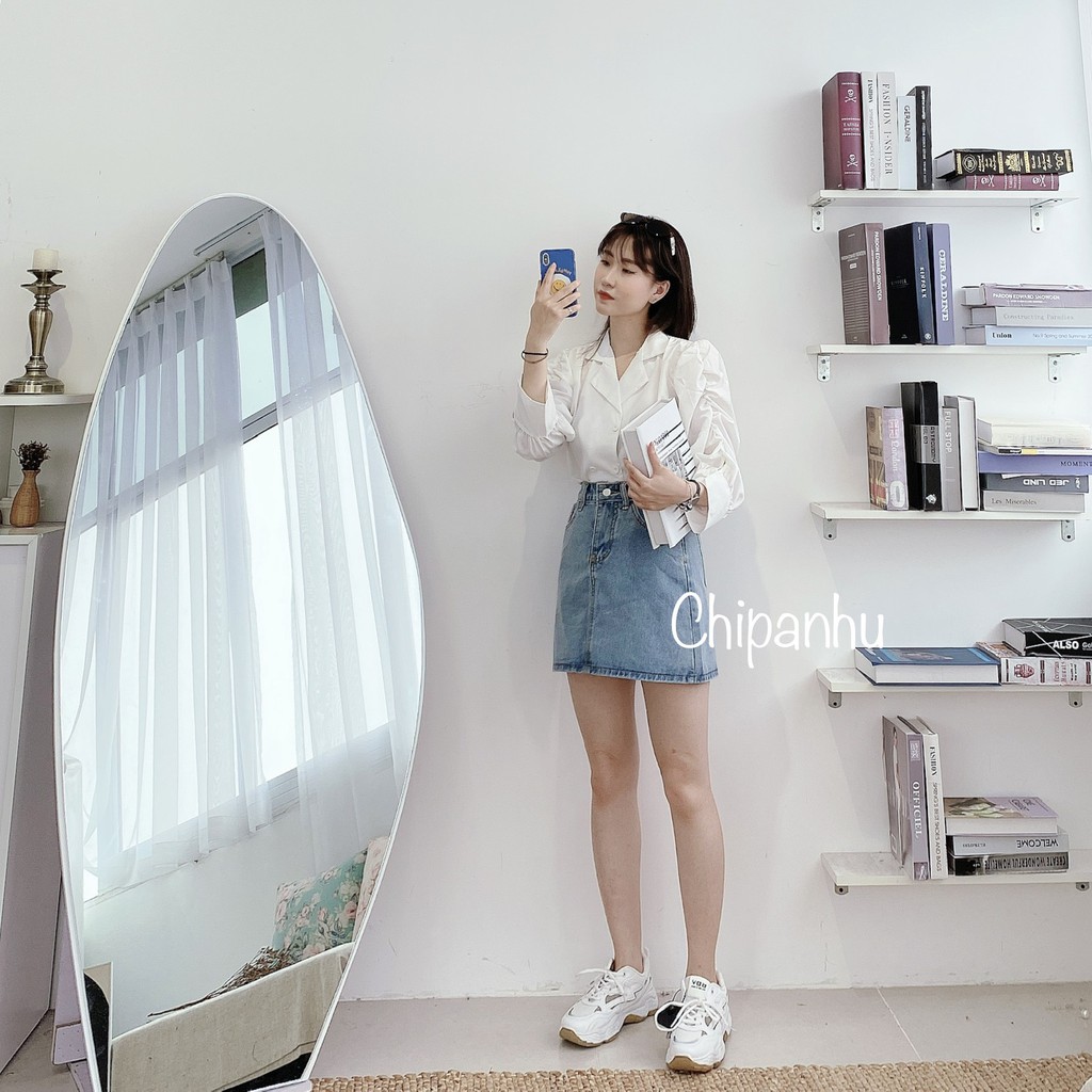 CHÂN VÁY BÒ TRƠN NGẮN BASIC CV9063 | BigBuy360 - bigbuy360.vn