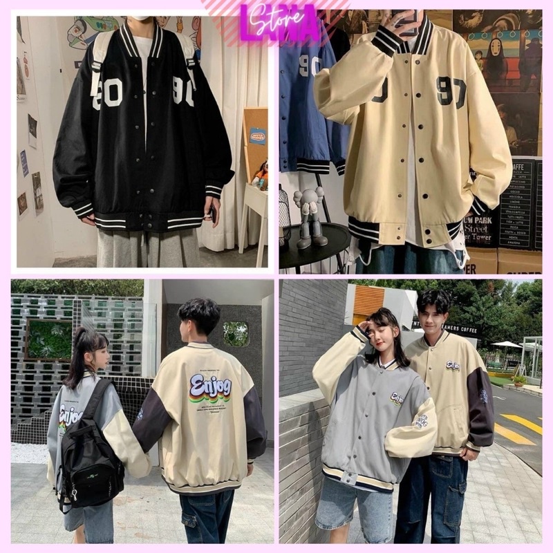 Áo Bomber Dù 2 Lớp Ulzzang Chất Đẹp Các Mẫu Hotrend  Áo Khoác Dù Unisex Form Rộng Size Nam Nữ