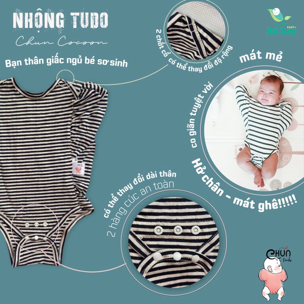 Shop Bố Ken Nhộng Chũn Hở Chân Cocoon [Nhộng TUDO] [GIÚP BÉ NGỦ NGON, SÂU GIẤC] nk032