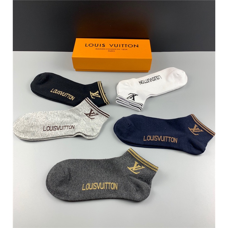 L0uis Vu1tt 2022 Đôi Vớ Nông Một Hộp Mùa Hè Mới Cho Nam Và Nữ